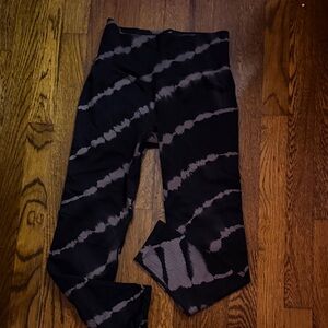 Active USA Black and Gray Kids Leggings